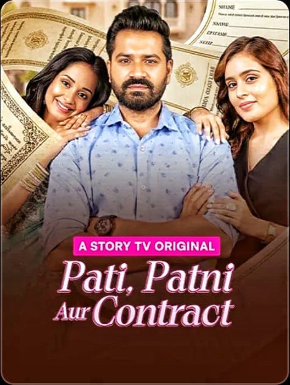 Pati, Patni Aur Contract — Micro drama poster, Story TV
